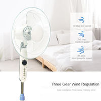 Ventilateur sur pied AC domestique de 16 pouces, nouveau modèle tendance, personnalisable avec logo OEM/ODM, pour bureau, chambre et usage domestique