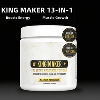 KING MAKER Complément alimentaire Maca 13-en-1 pour hommes, 120 capsules, stimule l'endurance, la croissance musculaire et la récupération pour adultes