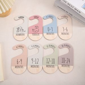 Nuevo organizador de armario de madera para bebés, impreso por ambos lados, para clasificar y guardar ropa de recién nacidos - Product Image 3