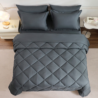 Premium 7-teiliges Bettwäsche set Matratze Topper Tröster Kissen bezüge Flach betttuch Alle gefüllten haltbaren Polyester für bequeme Entspannung