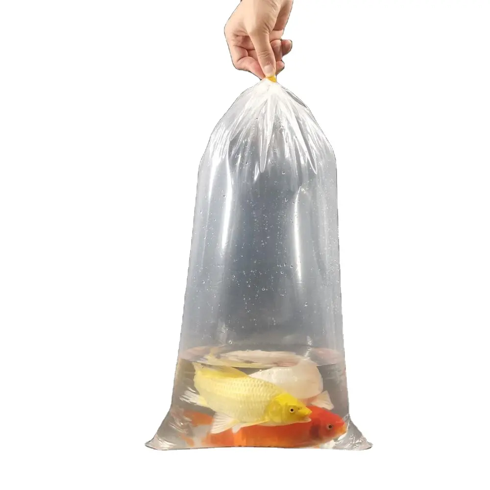 Pesci vivi pacchetto di trasporto acquario di plastica sacchetti di PE di alta qualità pez bolsa pesci ornamentali pesci tropicali angolo piatto fondo