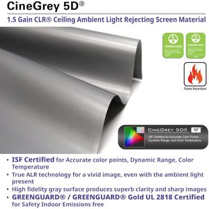 Elite Screen Aeon cinegrey 5D 150 \\ "FIXED Frame ALR โปรเจคเตอร์หน้าจอที่มีความยืดหยุ่น16:9แสงเพดานฟรีขอบ - Product Image 6