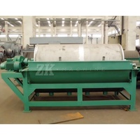 Zelfreinigende roterende dubbele rol granaat natte hoge intensiteit Whims mini roller laboratorium magnetische separator te koop