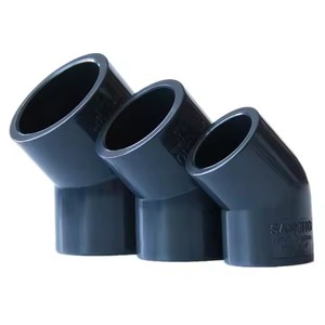 DN15 DN20 DN25 DN32 <span class=keywords><strong>DN50</strong></span> DN100 DN200 UPVC Raccords de tuyauterie coudés en <span class=keywords><strong>PVC</strong></span> à 45 degrés - Product Image 6
