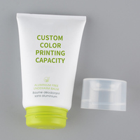 Tube déodorant vide personnalisé emballage cosmétique conteneur applicateur de tête en caoutchouc pour crème dépilatoire crème solaire
