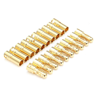 Amass 24K 금도금 바나나 총알 커넥터 2mm-8mm RC용 구리 단자 케이블 플러그(수/암)