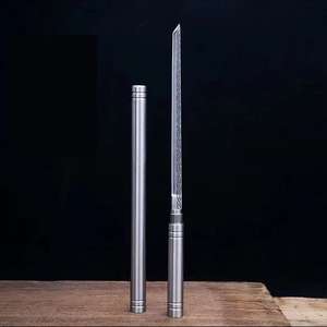 קומפקטי בגודל נירוסטה עט בסגנון מסכין סטייק סט עבור קמפינג ומטבח - Product Image 2