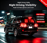 Geeignet für 2008-2015 Toyota Land Cruiser Auto LED-Rücklicht-Baugruppe Modifikation Bremslicht-Baugruppe