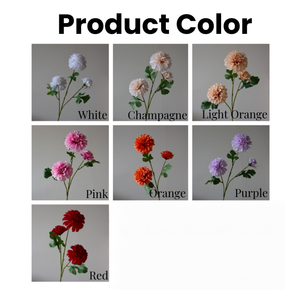 High Quality Artificial Dahlia Flowers 3 <b>Branches</b> Red Silk Cloth Artificial Flowers <b>for</b> Wedding Home Party <b>Decoration</b> - Product Image 3