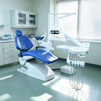 Unidad de Tratamiento Dental Ergonómica y Moderna con Lámpara LED con Sensor y Escupidera Giratoria de Cerámica para Consultorios Dentales Europeos