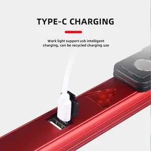 Nueva Linterna LED COB, Lámpara de Trabajo Magnética Recargable, Linterna Portátil con Gancho, Lámpara de Camping, Lámpara de Emergencia para Reparación de Automóviles y Actividades al Aire Libre - Product Image 2