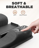 SAIJI Nouveau grand bureau d'ordinateur portable en cuir de qualité supérieure, support de téléphone escamotable, poignée de transport légère, design ergonomique concave, écologique