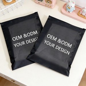 Bolsa <span class=keywords><strong>de</strong></span> Polietileno con Cierre Personalizada OEM, Mate, Esmerilada, con Certificación GRS, Reutilizable, con Orificio <span class=keywords><strong>de</strong></span> Ventilación, LDPE, Ziplock, para Empaque <span class=keywords><strong>de</strong></span> Ropa <span class=keywords><strong>de</strong></span> Marca, <span class=keywords><strong>de</strong></span> Fábrica - Product Image 2