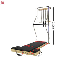 Pilates Machine Reformer Wall Tower Trampolín Wall con plataforma Mat