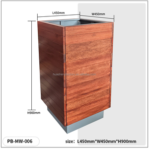 Jardinière <span class=keywords><strong>en</strong></span> acier galvanisé moderne et durable pour plantes d'<span class=keywords><strong>extérieur</strong></span>, jardinière <span class=keywords><strong>en</strong></span> bois WPC, jardinière personnalisée, <span class=keywords><strong>pot</strong></span> de fleurs - Product Image 5