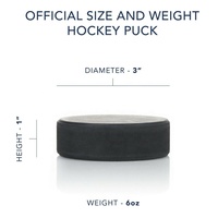 Pucks de hockey sur glace personnalisés en gros, pour entraîneurs et équipes, en caoutchouc durable, réglementation officielle, 6 oz, 3 pouces