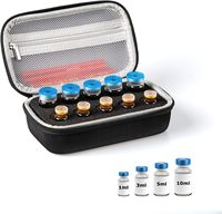 Étui de rangement pour flacons d'insuline EVA, 15 emplacements, 3 ml, 10 ml, sac organisateur de médicaments portable avec intérieur en mousse antichoc personnalisé