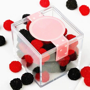 Manufacturer Wholesale Custom Logo <b>Clear</b> Acrylic Festival Candy Display Box Acrylic Cake Display Case With Lid - Product Image 1