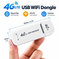 Modem USB 4G LTE OLAX Hemat Biaya Grosir, Pita EU, Modem Nirkabel Stok ODM 150Mbps, Hotspot Portabel Terbuka untuk Laptop dan Mobil