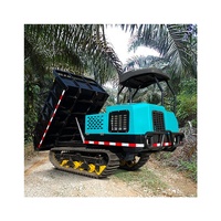 Dumper sur chenilles 3 tonnes Dumper sur chenilles diesel personnalisable-Camion auto-videur hydraulique pour la vente