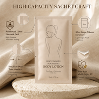 Pochette d'emballage personnalisée, créative, durable et flexible, pratique, facile à déchirer, sachet d'échantillon pour produits à échantillonner