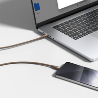 Câble de charge rapide USB C magnétique, câble de données mobile de type C, câble tressé magnétique auto-enroulant 60W 100W 240W 1m 2m