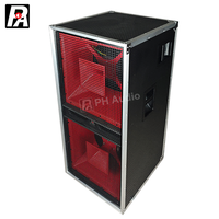 Système de sonorisation professionnel à double subwoofer, enceintes de scène passives robustes, puissance de sortie 500W, connexion XLR sans fil pour scènes