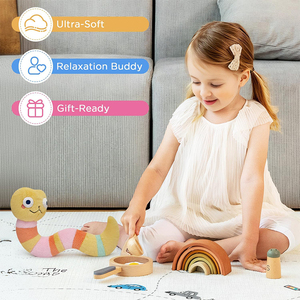 Juguetes de Peluche de Serpiente de Dibujos Animados Personalizados al por Mayor, Juguetes de Peluche de Serpiente de Ojos Grandes con un Diseño Encantador, Regalos Perfectos para Niños - Product Image 3