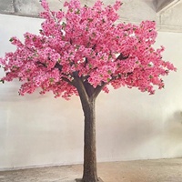 Arbre à fleurs de cerisier artificiel de haute qualité, faux arbre de sakura pour la décoration de jardin, de restaurant et d'événements