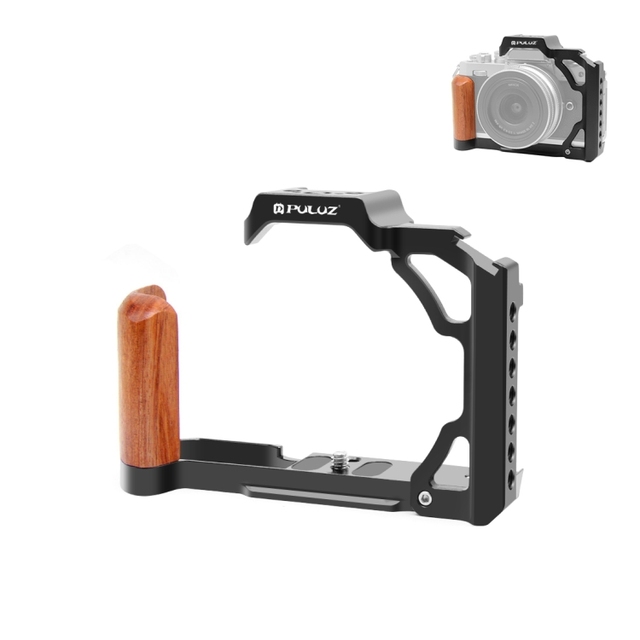 Best Price for Nikon ZFC PULUZ Wood Handle Metal Camera Cage Stabilizer Rig