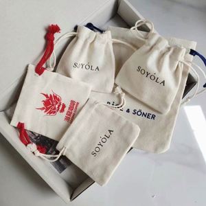 Sac fourre-tout en toile de coton imprimé sur mesure, petites et grandes tailles, avec logo personnalisé pour cadeaux - Product Image 6