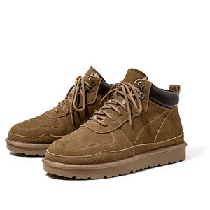 High-quality Waterproof Chelsea Winter Ankle Boots with Wool and PU Upper Anti-slip for Both <b>Men</b> and Women Couple's Style - Product Image 1