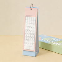 Calendrier de l'Avent de bureau 2026 personnalisé en papier avec boîte magnétique – Vente en gros