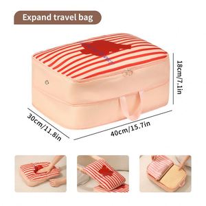 Compression Traveling Essentials Suitcase Organizer Bags Set Packing <b>Cubes</b> for Luggage - Product Image 3
