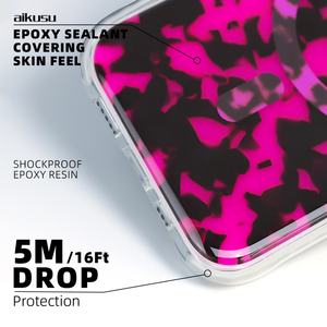 Aikusu 2025 – Coques et étuis de protection pour téléphone portable motif écaille de tortue framboise pour iPhone 17 16 15 14 13 12 Pro Max Plus - Product Image 4