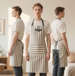 Custom Design Canvas <b>Work</b> Kitchen <b>Apron</b> with Pockets All Over Full Printing Business Advertising Promotional Gift <b>Aprons</b> Kitchen - Product Image 5