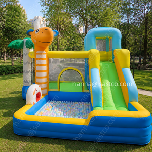 Château gonflable à thème dinosaure avec toboggan, piscine à balles, pour intérieur et extérieur, maison de jeu pour enfants, fête dans la cour, jouet gonflable - Product Image 4