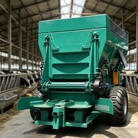 Alat Penebar Pasir dan Serbuk Gergaji untuk Kandang Ternak Berat, Ditarik Traktor, untuk Perawatan Padang Peternakan Sapi
