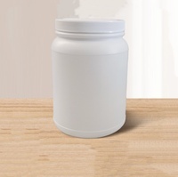 Offre Spéciale – Pot Rond en Plastique HDPE de 2L, 3L, 4L, Qualité Alimentaire, à Large Ouverture, avec Couvercle à Vis et Impression Sérigraphique