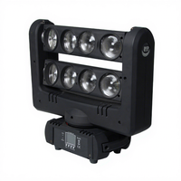 Projecteurs mobiles Spider Beam RGBW 4-en-1 8*10W DMX512 IP33 pour parcs à thème, mariages et éclairage de scène DJ