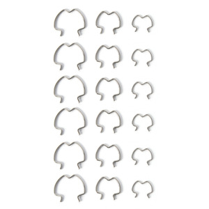 Colliers de serrage pour tuyaux, lot de 18, 3/8, 5/8, 1/2 pouces, clips de raccordement rapide en acier pour réparation et remplacement de voitures - Product Image 5
