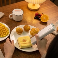 Pena Printer Makanan DIY Genggam Mini dengan Tinta Edible dan Bahan Fleksibel serta Telur, Baru