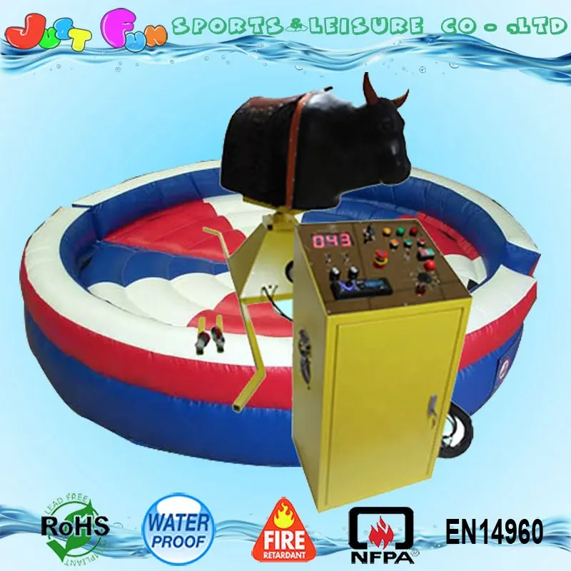 Hot sale mechanical rodeo bull prices for inflatable adults sports games with led eyes