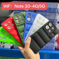 Étuis gonflés pour Infinix Note 30/Note 30 Pro/Note 30i souple TPU tactile bouffant protection anti-chocs veste housse de téléphone