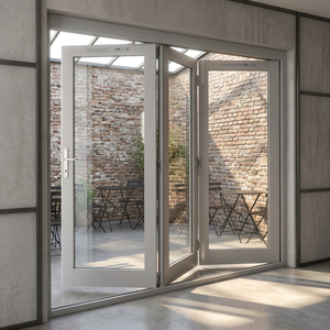 Ouverture sans obstacle, connexion intérieure-extérieure fluide, alliage d'aluminium moderne, double vitrage trempé, isolation thermique, 5 portes - Product Image 1