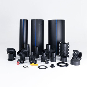 PE phụ kiện đường ống mông Fusion nam đúc HDPE mông Fusion Phụ kiện ống Nam Nữ khuỷu tay TEE phụ kiện - Product Image 4