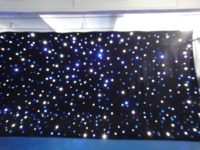 Bleu blanc RGBW bleu + blanc toile de fond LED étoile tissu ciel étoilé rideau DMX512 contrôle pour scène Pub DJ mariage événement spectacle