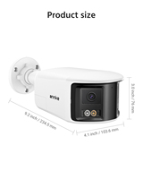 Caméra IP ANNKE FCD600, 2 pièces, 6MP, double objectif, panoramique à 180 degrés, caméra bullet AI PoE, audio bidirectionnel, double éclairage intelligent, IP67, caméra réseau