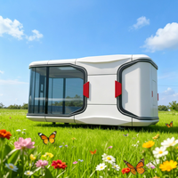 Kapsul Hunian Mobile SP-20X untuk Villa Luar Ruangan Off-Grid 19m Desain Cina Tahan Api Tahan Air Termal