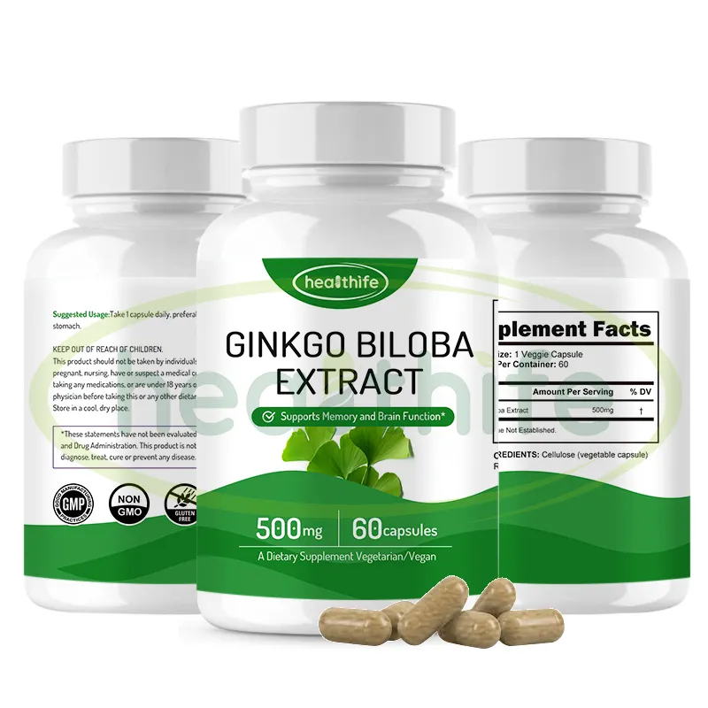 Healthife Supplements Ginkgo Biloba Extract Ginkgo Biloba Capsules